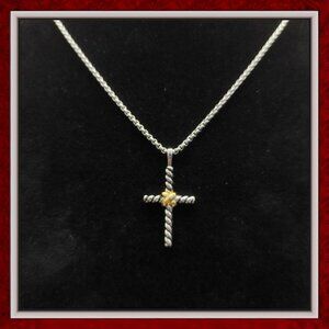 David Yurman Small Cross Necklace